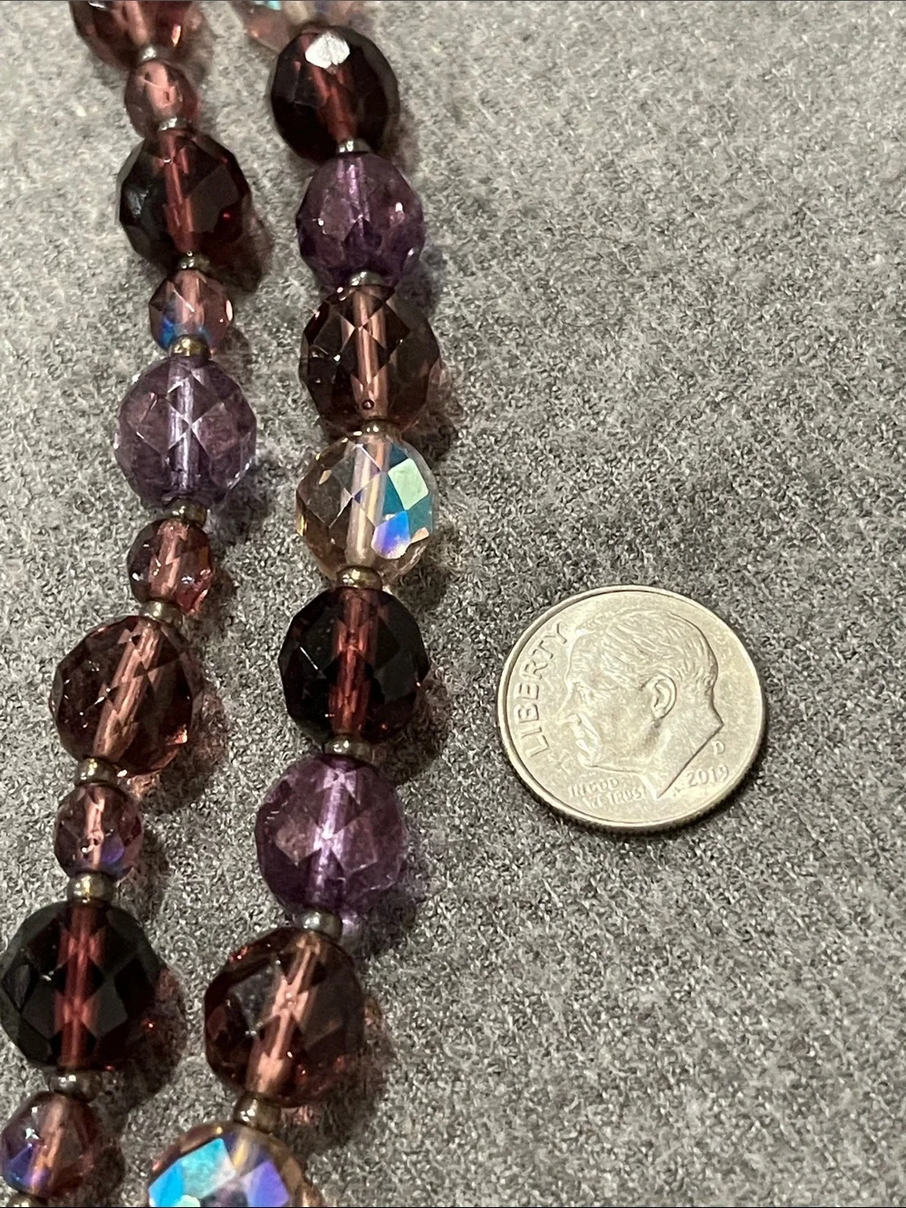 Joan Rivers Purple Faceted Crystal Necklaces (Set of 2)